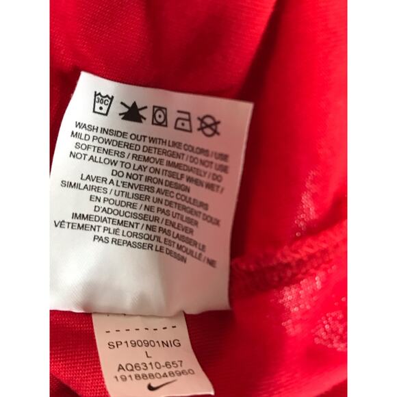 The Nike Tee Atlanta Hawks Red Dri-Fit Short Sleeve T-Shirt L - Picture 8 of 8